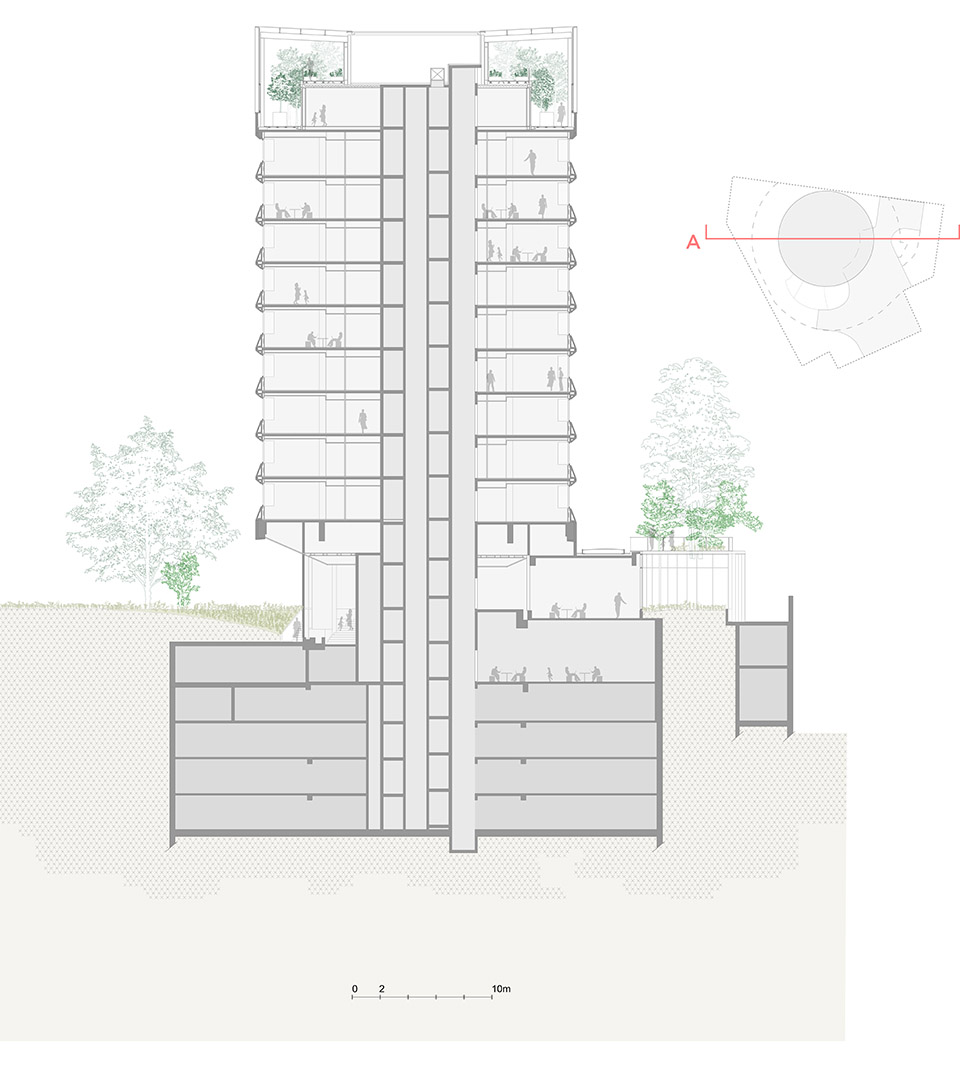 Racine 塔楼改造丨法国巴黎丨Maud Caubet Architectes-67