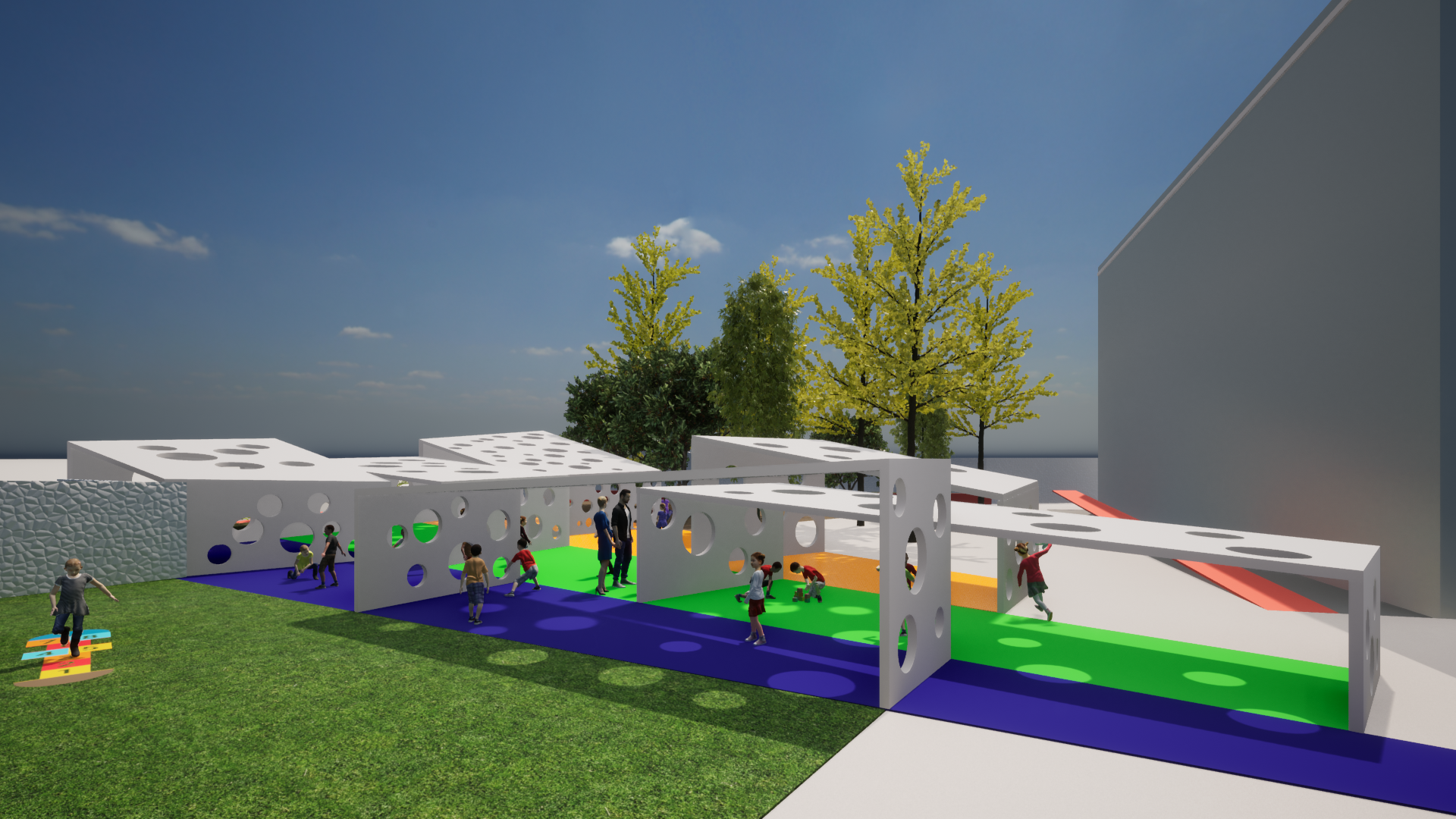 学校操场庭院设计丨西班牙巴塞罗那丨Master Es Design Barcelona-0