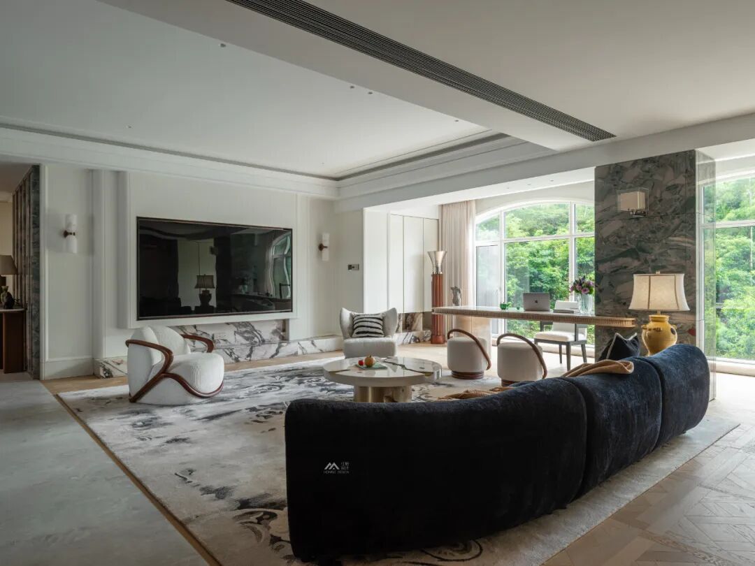 深圳240㎡大平层实景·住进绿意与松弛的家丨HOMBLE红柏设计-10