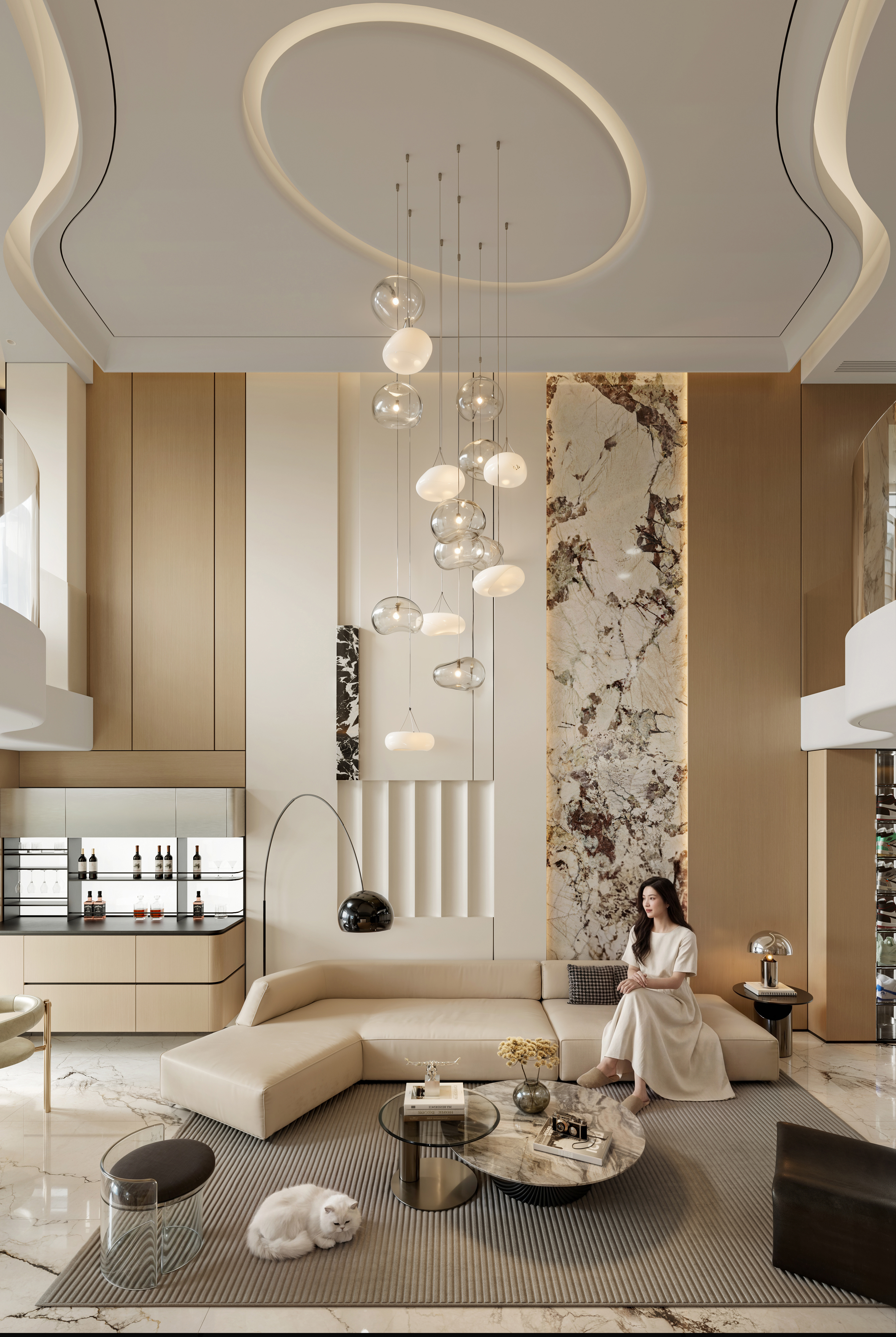 现代挑空别墅 别墅 -0