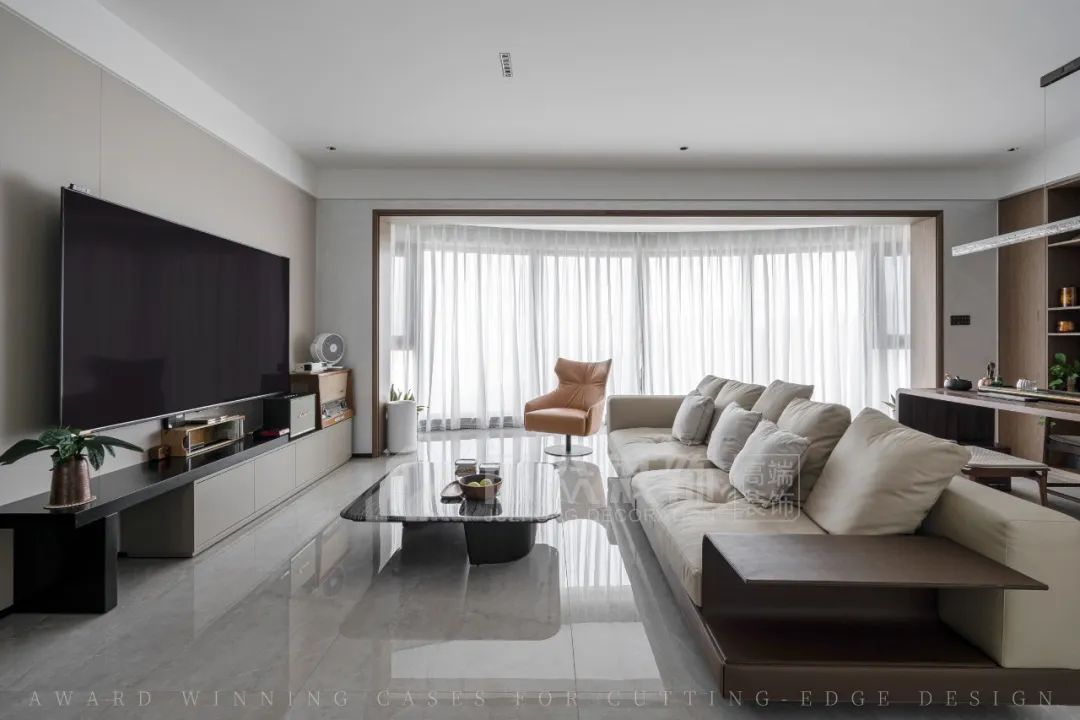 全案案例|绿洋湾191㎡现代平层，宁静舒适的旅居空间-26