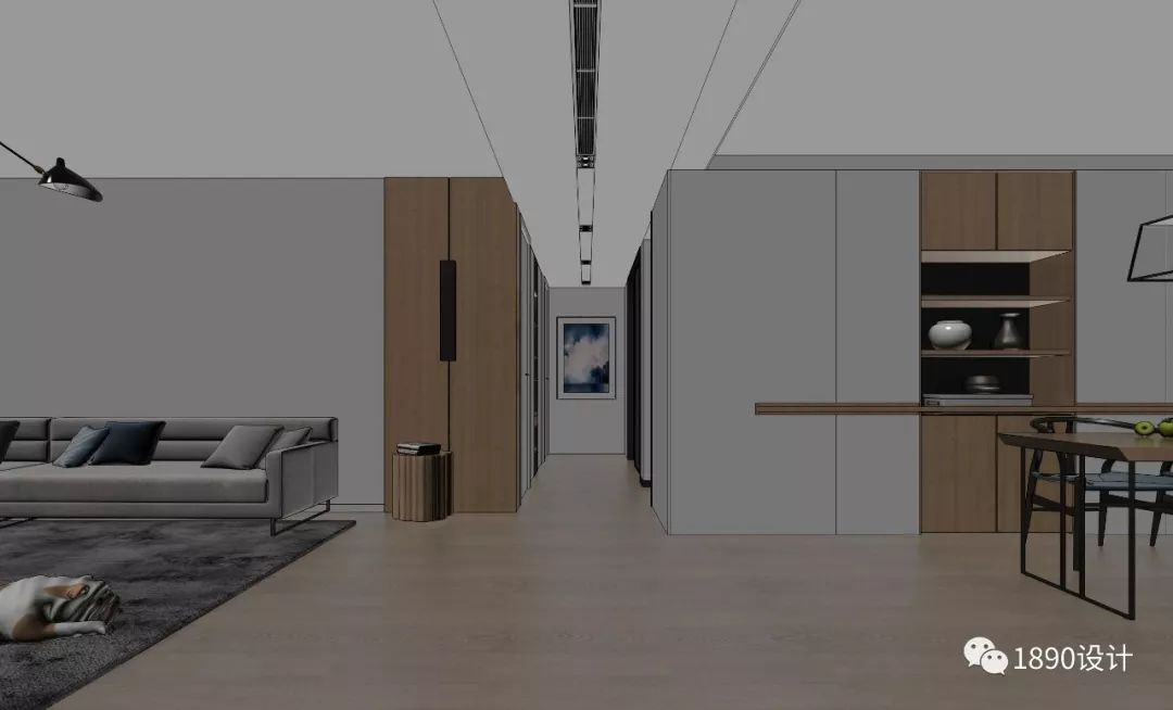 万科森林公园 242㎡通厅设计，折纸概念让空间更立体-43