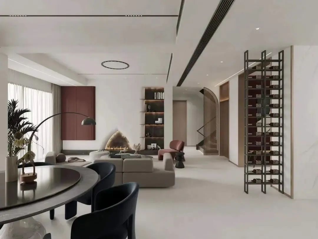 湖州中央府邸现代美式别墅设计丨中国湖州丨潘林忠空间设计-85