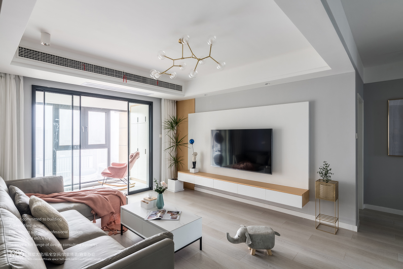 长沙光明 E 城 120㎡简约生活空间,悬挑设计释放生活压力-23