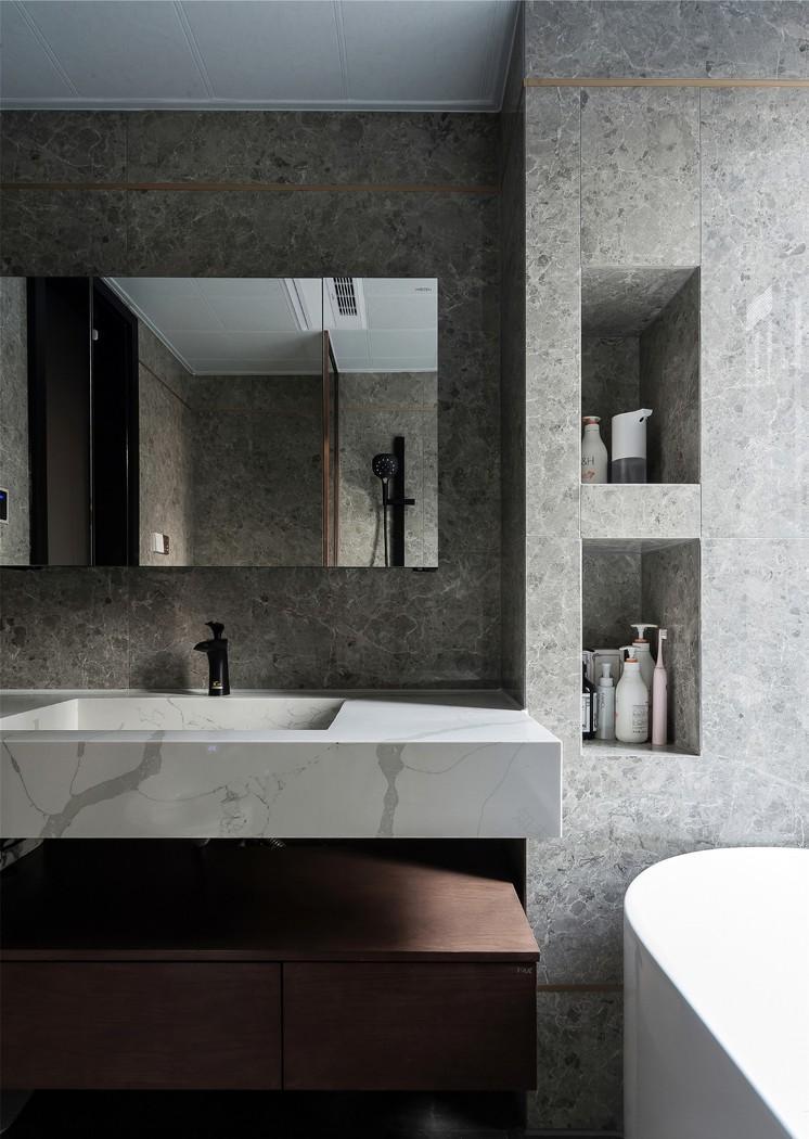 120㎡老气精装房掰成时髦精致轻奢风-70