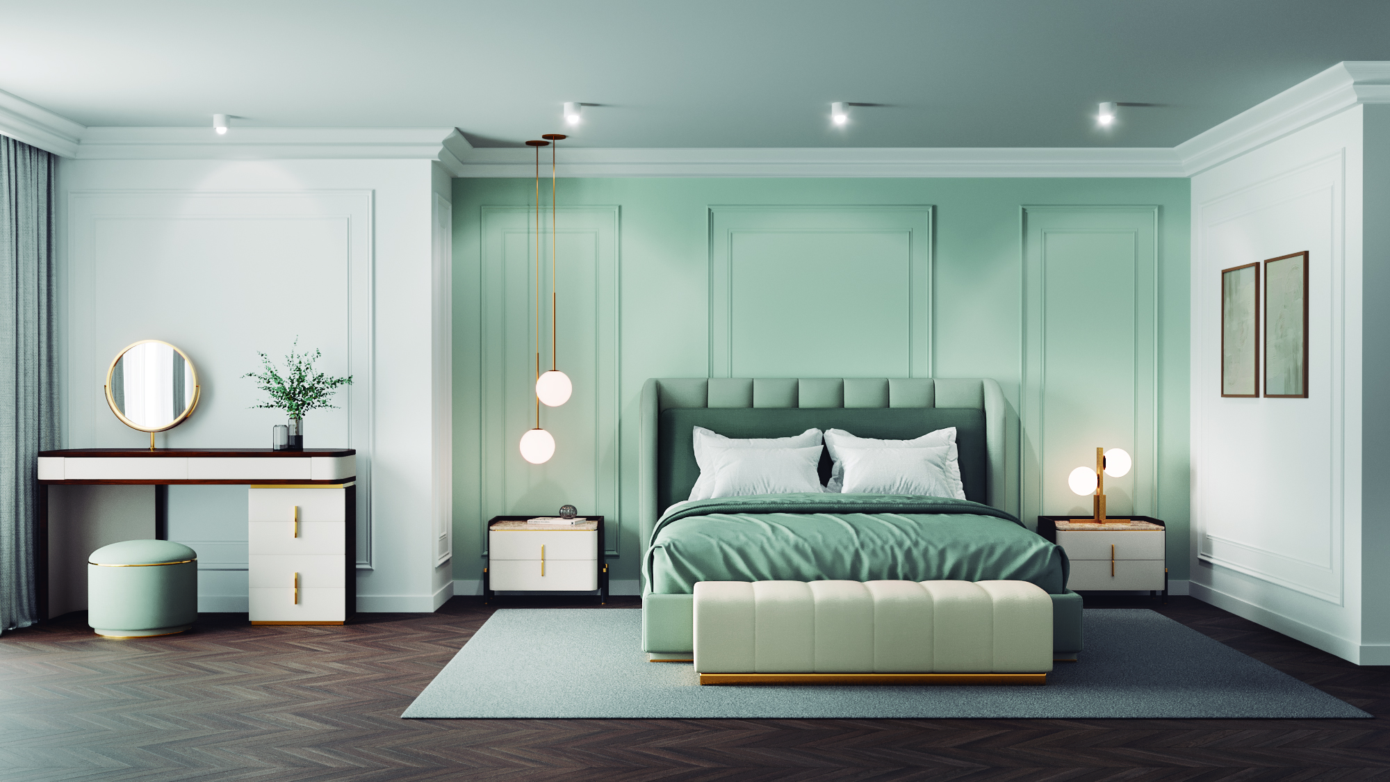 安娜·罗克室内设计公司打造的卧室-5