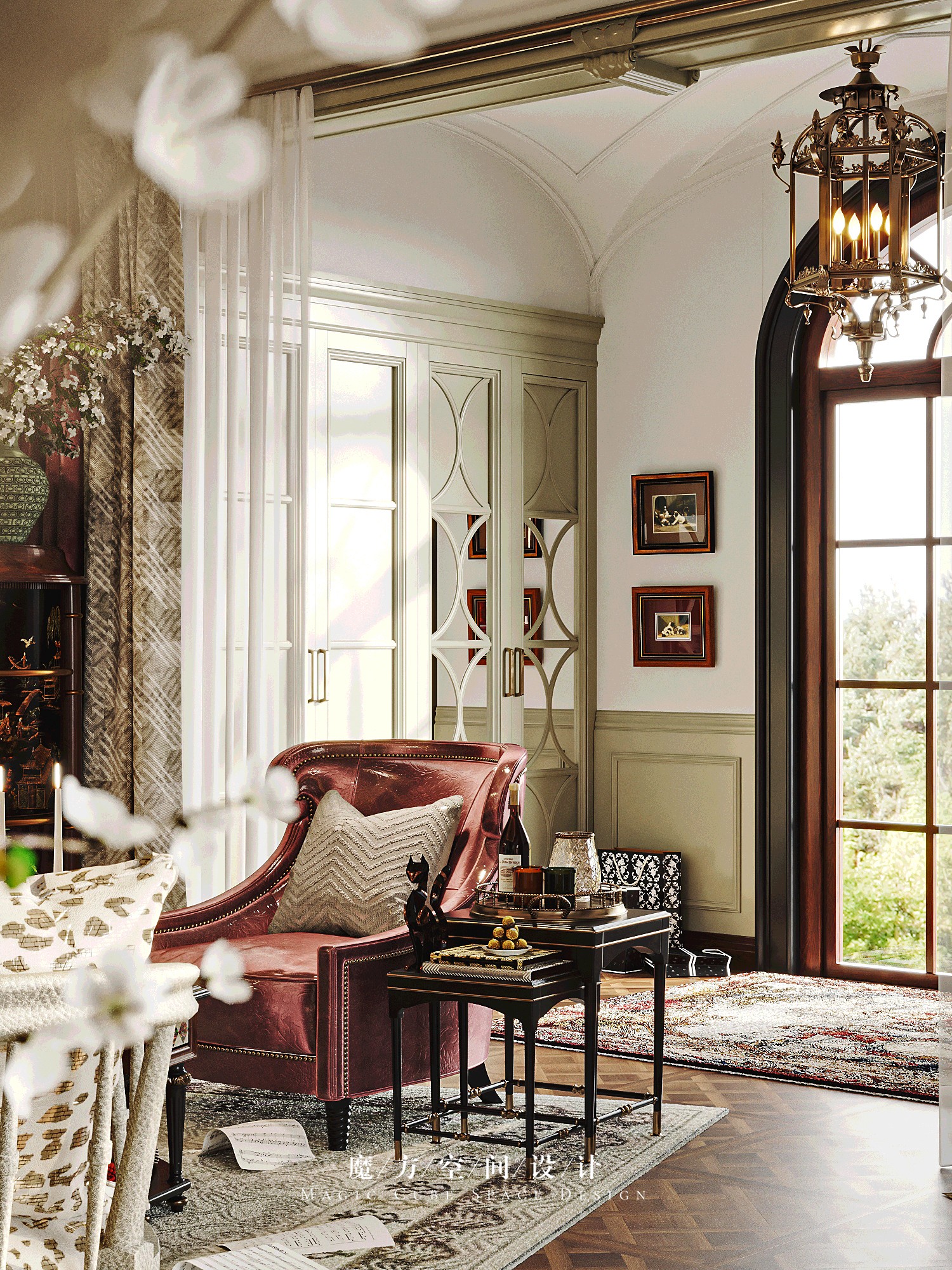 山东•美式复古住宅设计项目丨中国山东丨魔方空间设计-19