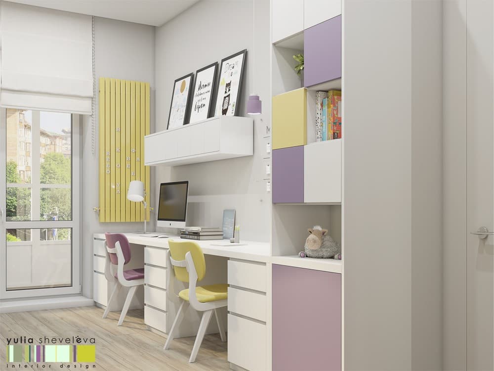 ≡ ➤ Детская комната для двух юных леди — настоящий уют каждому из малышей ⋆ Фабрика мебели «Mamka™» ᐈ Эксперт детского пространства-3