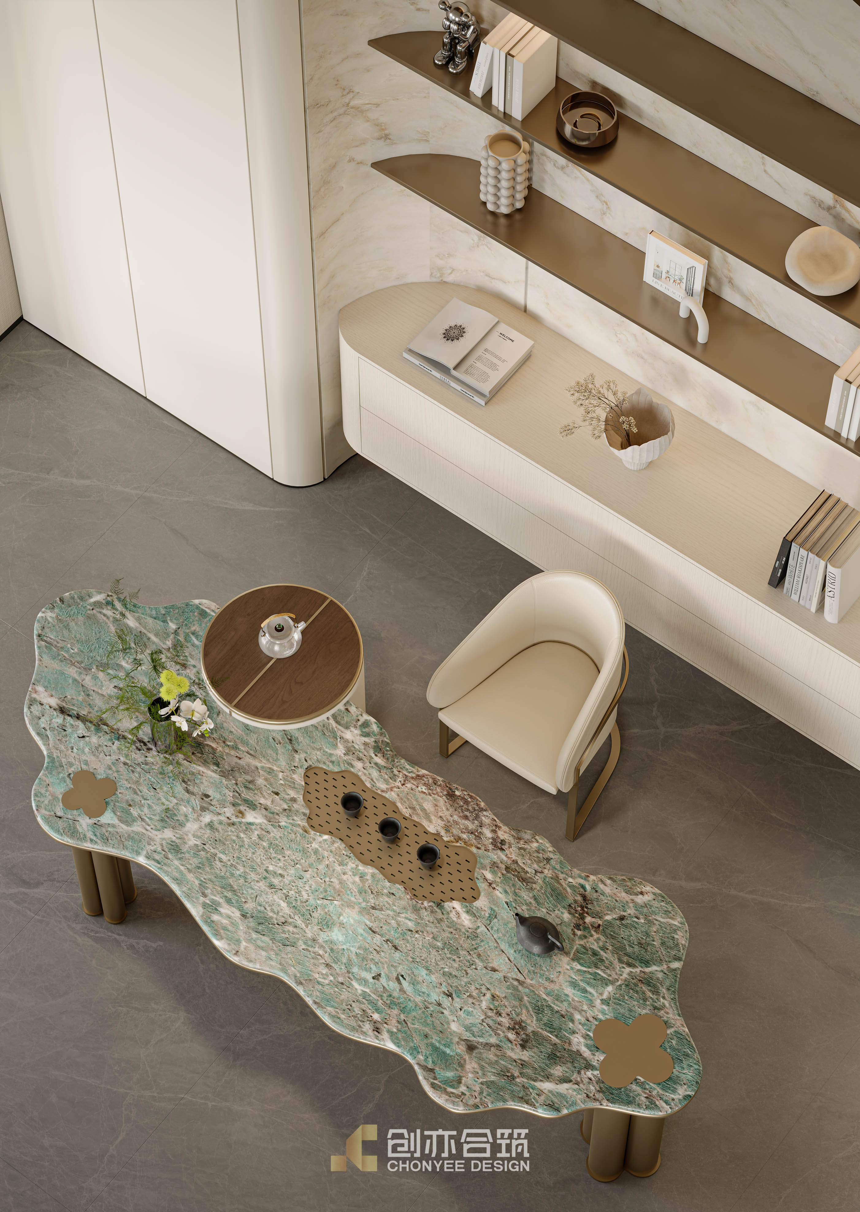 创亦合筑CHONYEE DESIGN｜长沙·润和滨江湾 440平-4