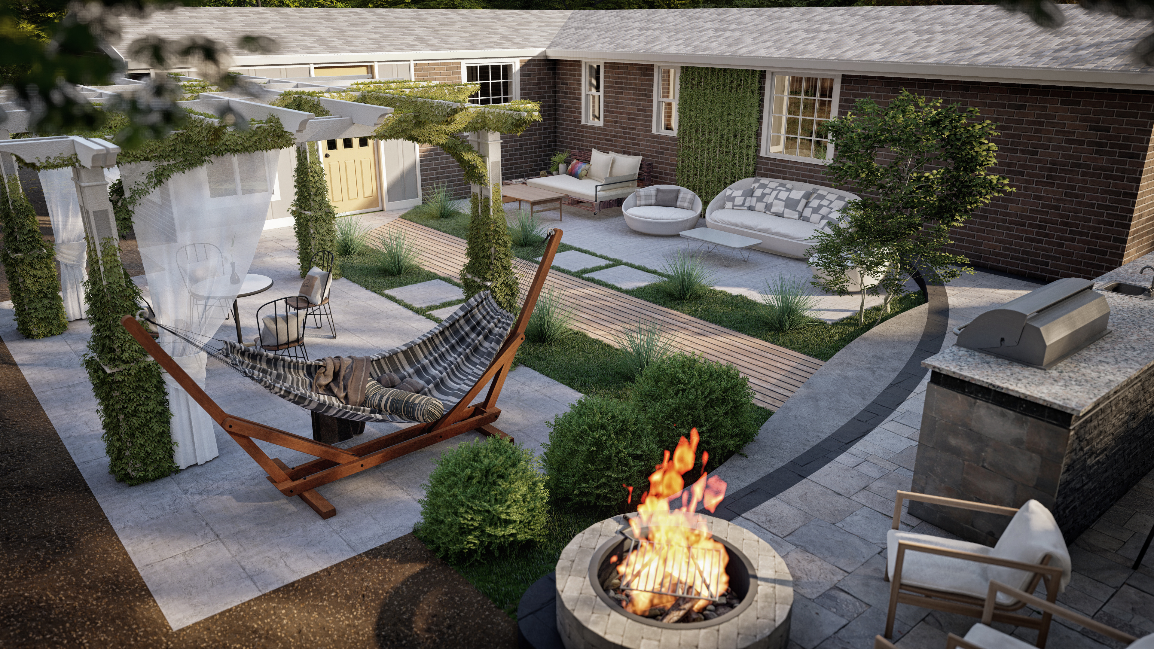 Small Backyard Landscape design-2