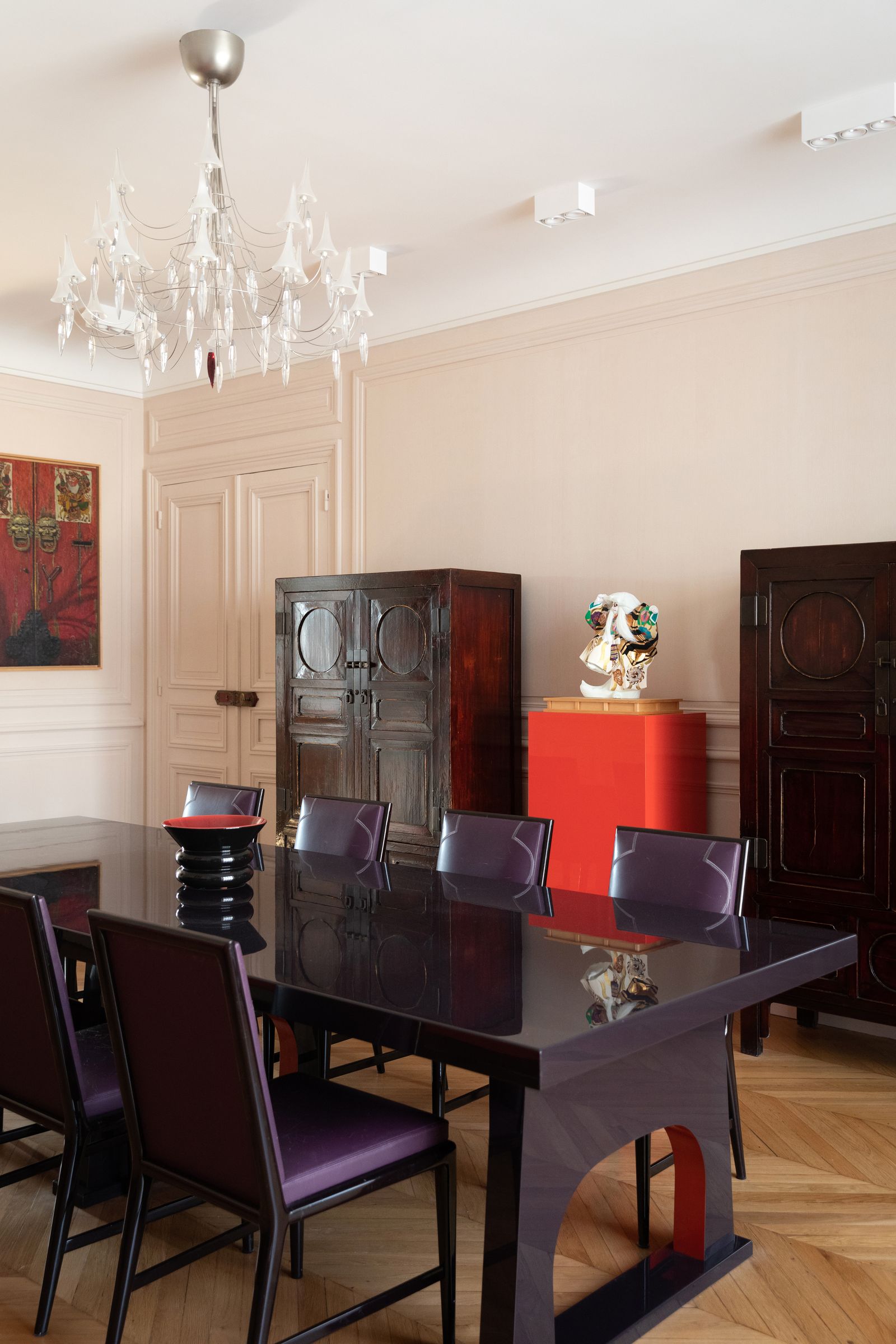 巴黎特罗卡德罗附近奥斯曼风格公寓改造丨法国巴黎丨室内设计师Delphine Maumot-23