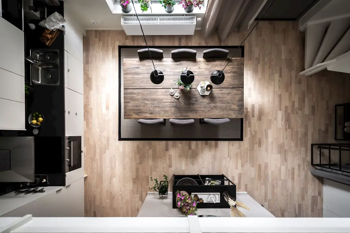 瑞典现代简约两层公寓设计-3