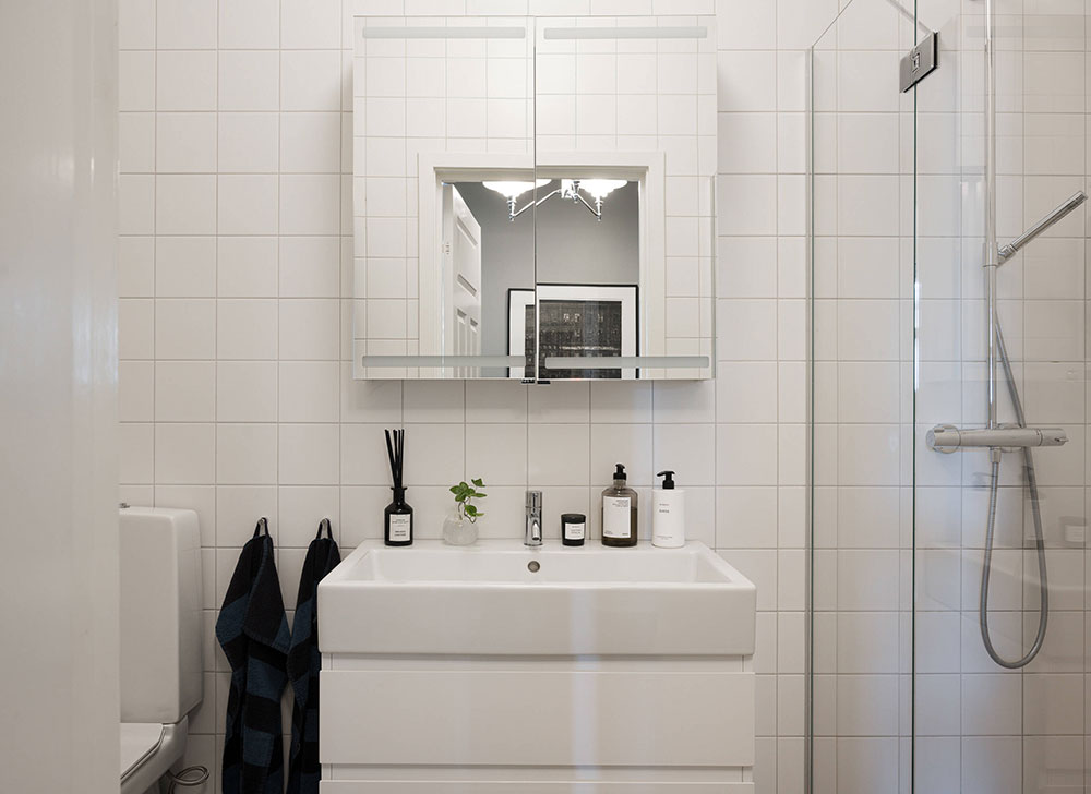 斯德哥尔摩橄榄绿公寓，冲浪板成独特装饰-35