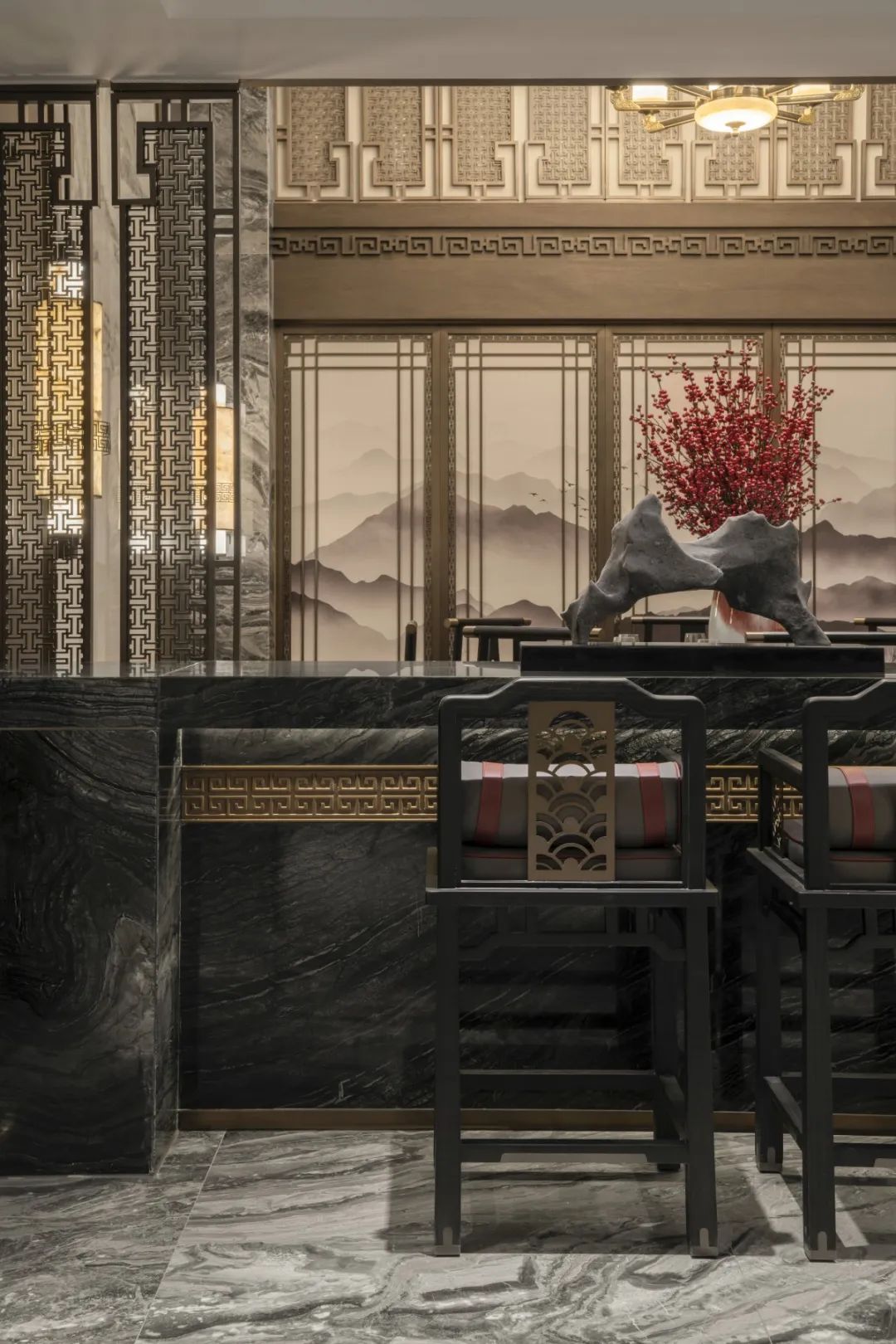 盛唐诗意,现代中式住宅设计丨中国宁波丨一然设计（上海,北京,深圳,沈阳）-4