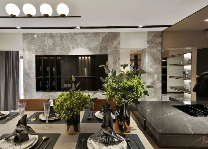 样板房实景丨187㎡现代风,越简单,越高级!-42