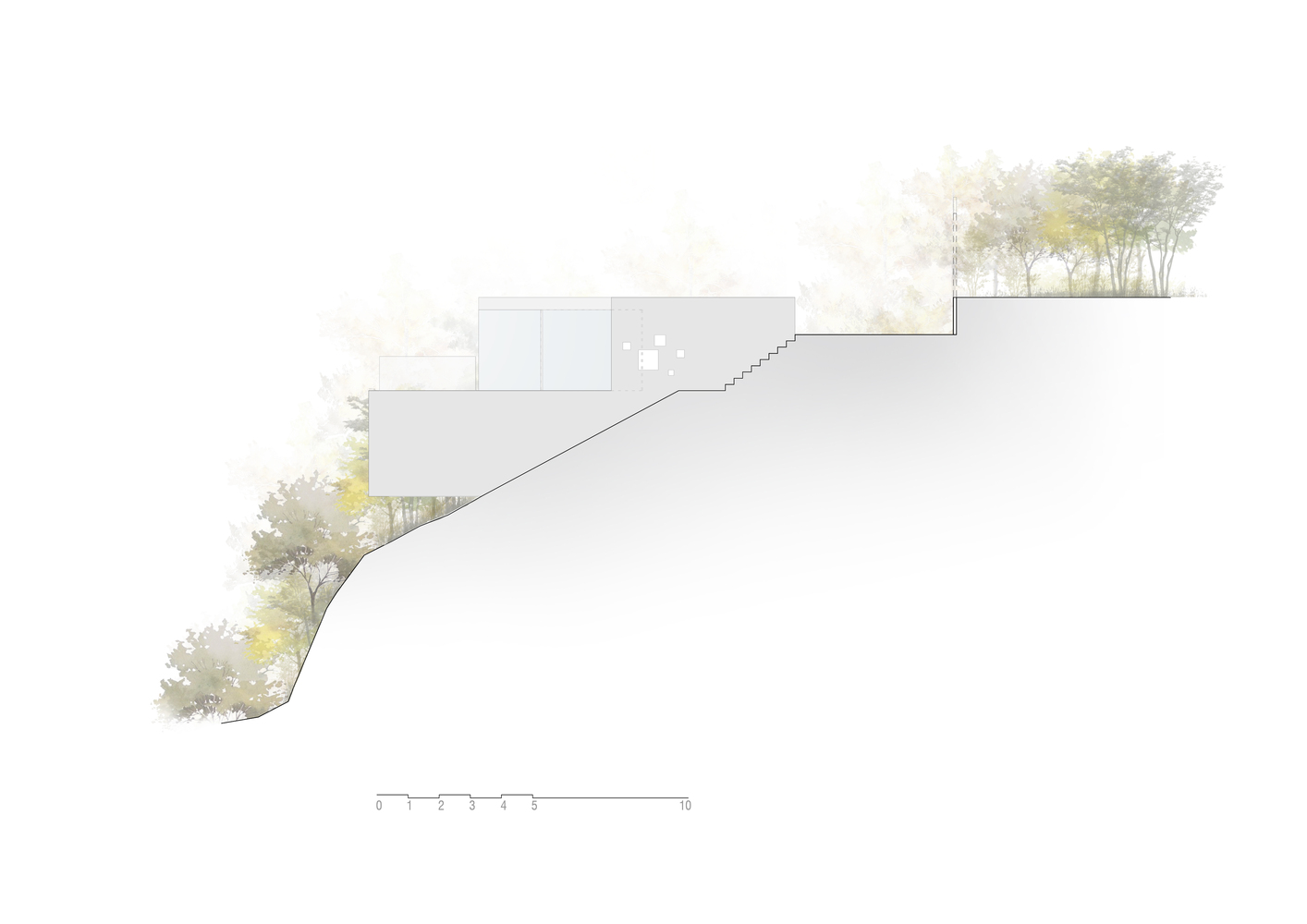 嵌入山体的独特度假屋-45