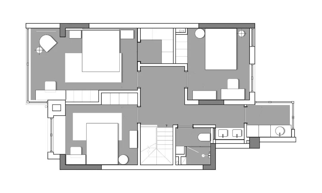 172㎡书香叠墅，原木与白的高级演绎 | 云行设计-57