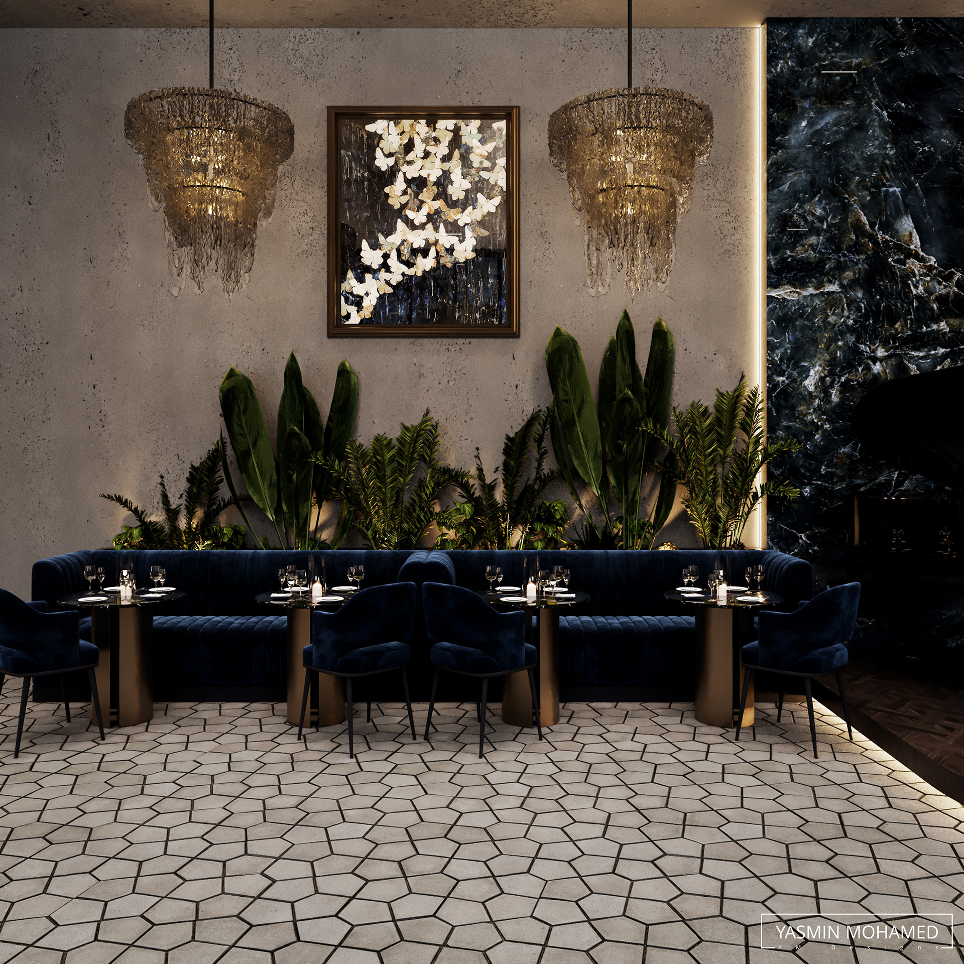Lu·ury Restaurant Design（豪华餐厅设计）丨yasmin mohamed-9