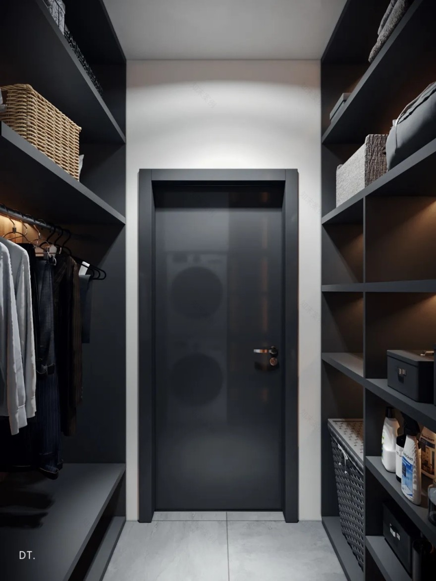 深灰蓝空间 | 现代简约的优雅之作-13