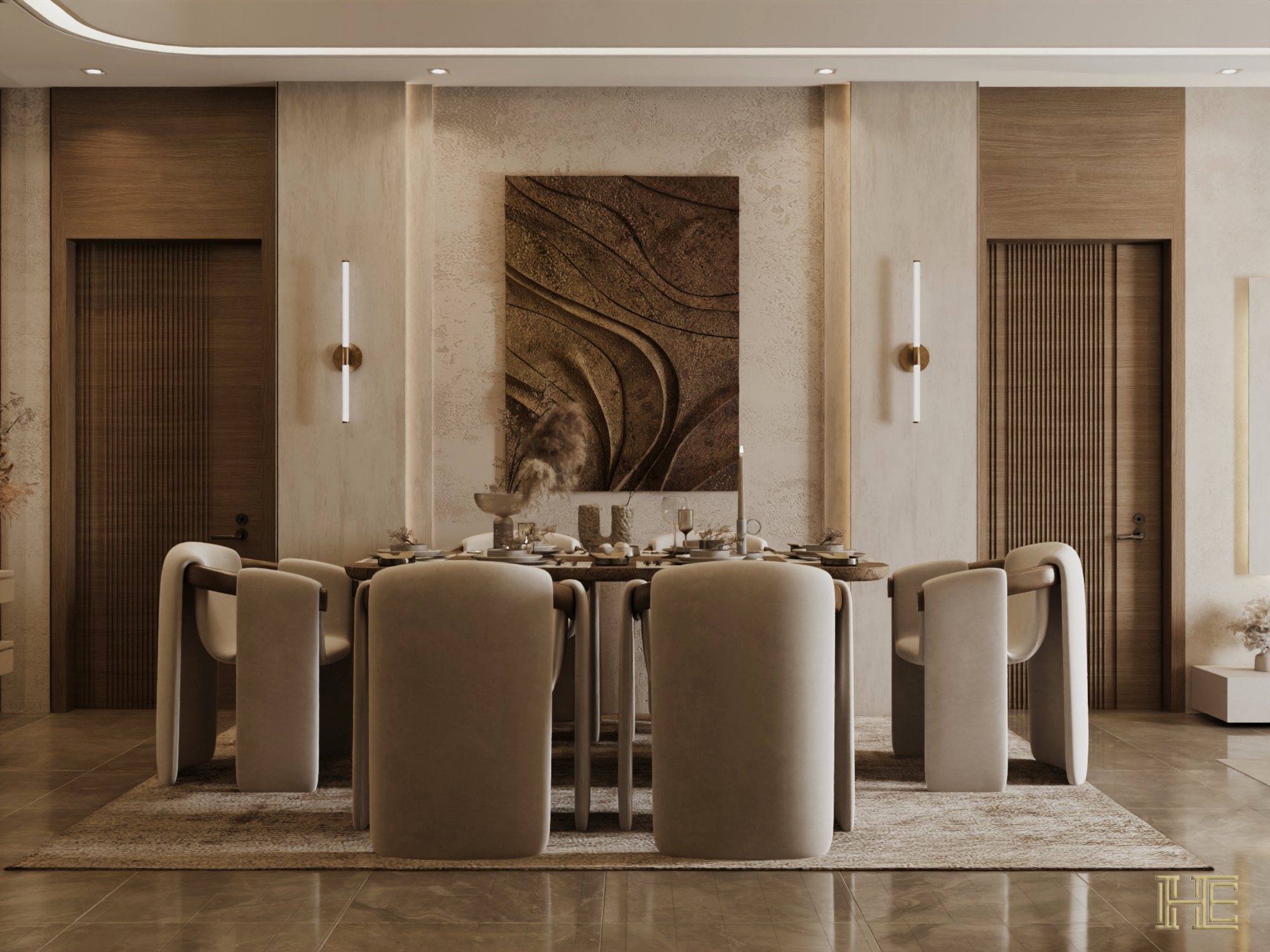 Shots dining area in villa-2