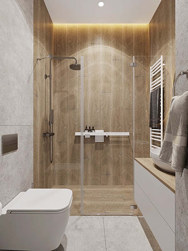 乌克兰104㎡现代简约风公寓设计-18