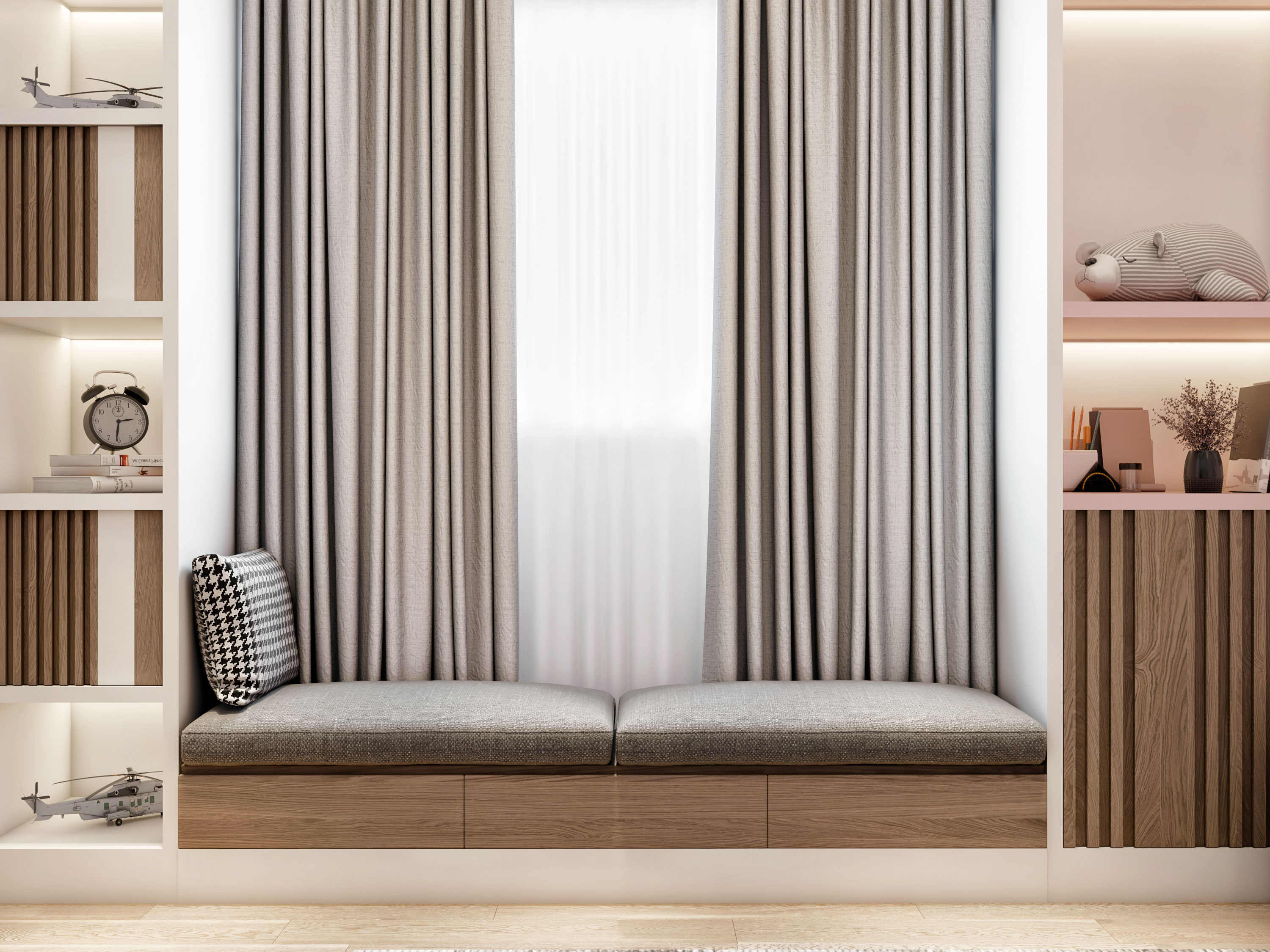 Girl Bedroom Design Project l Saudi Arabia-6