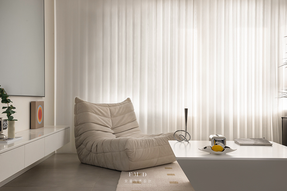 奶油风复式住宅丨中国滁州丨飞墨设计组-23