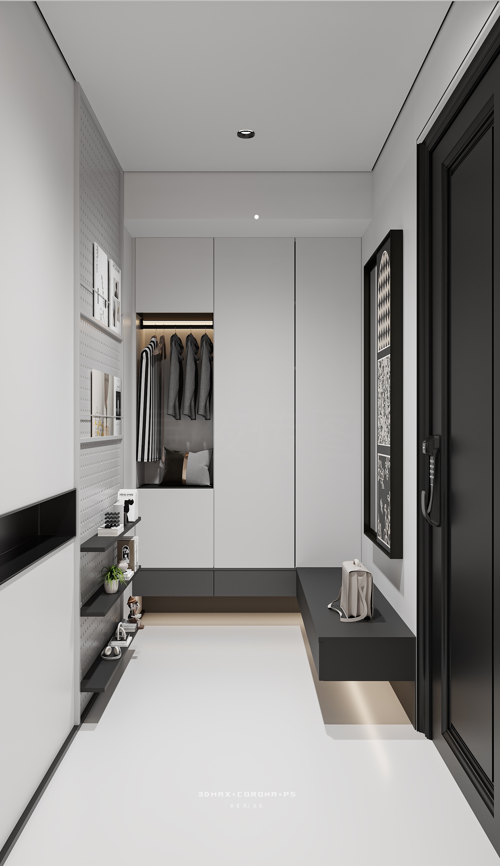 「单色美学」简约黑白家装-11