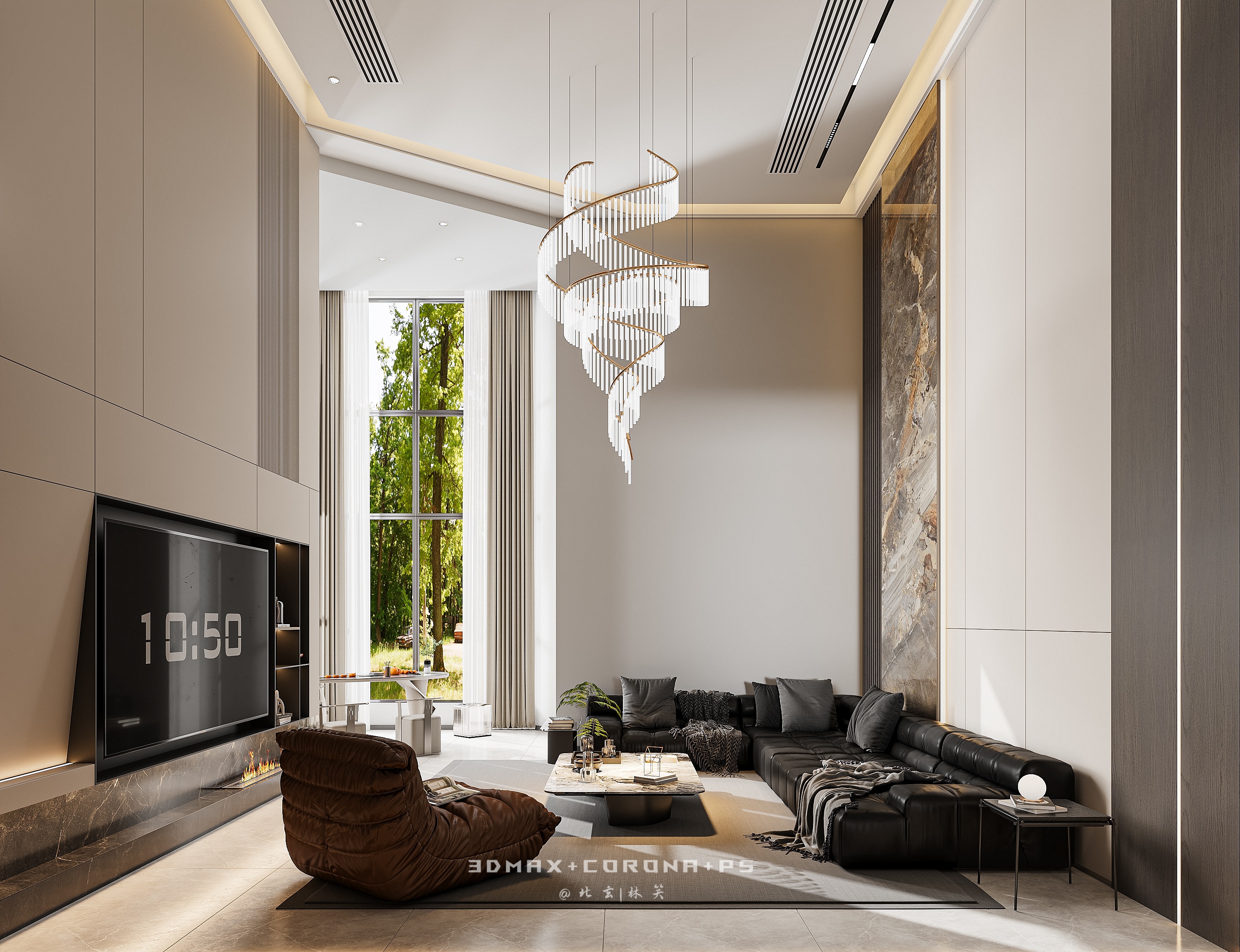 以简驭繁，勾勒现代墅居的高级质感-3