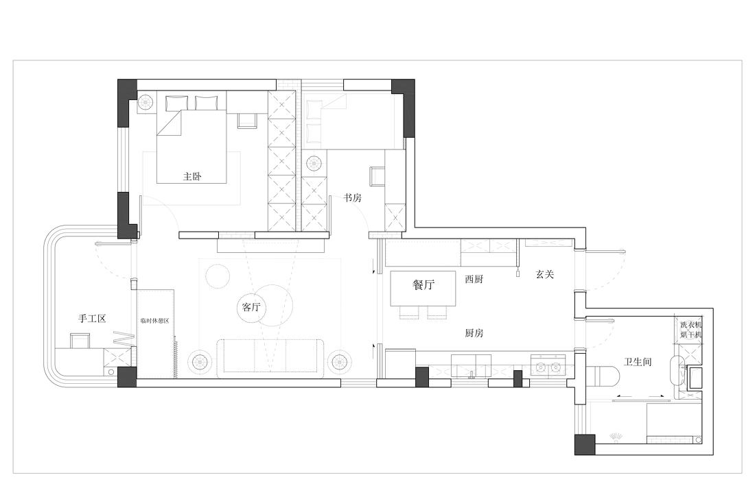 小户型大改造 · 50m²温馨家居的创新设计-11