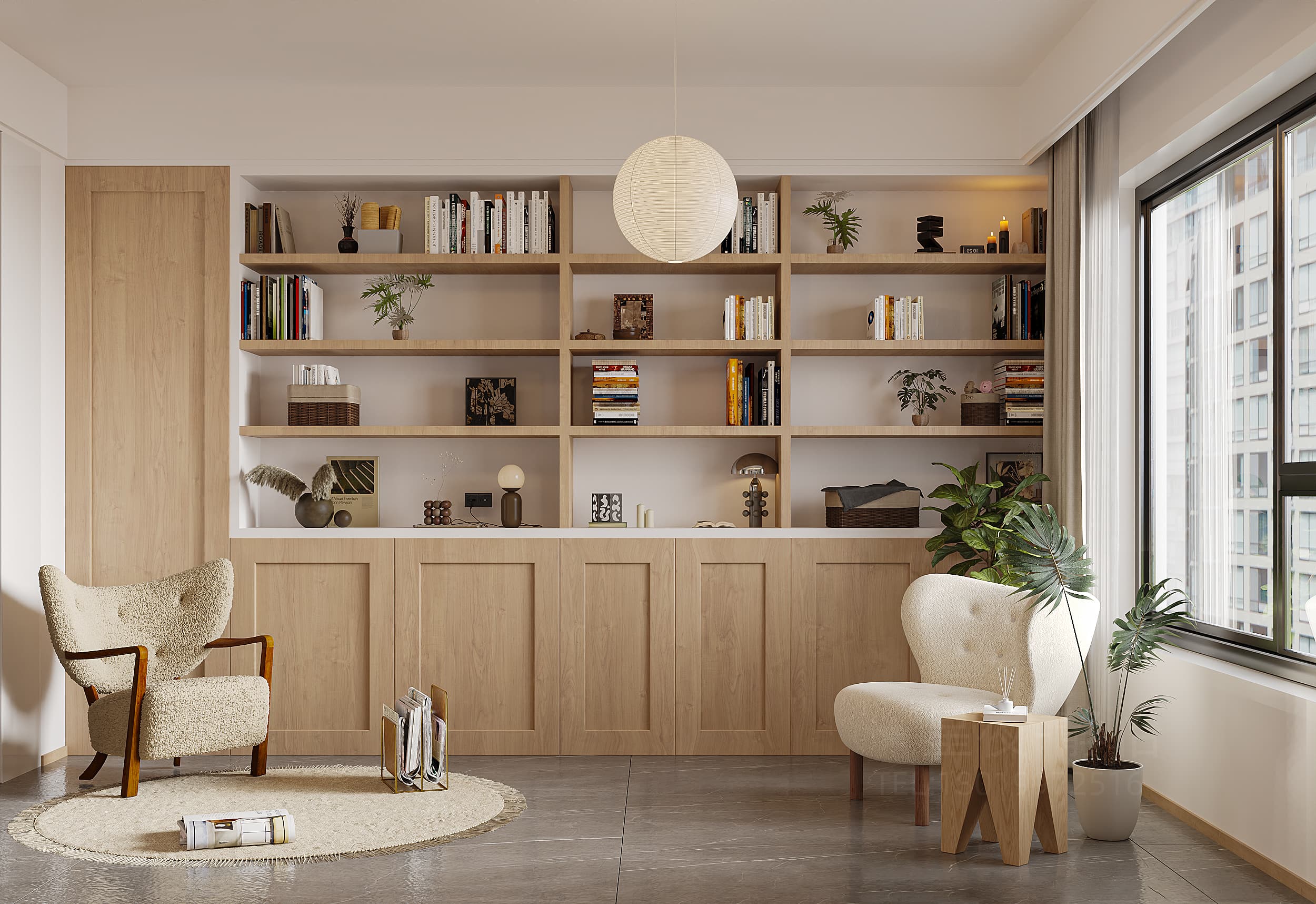 原木风丨家装效果案例-5