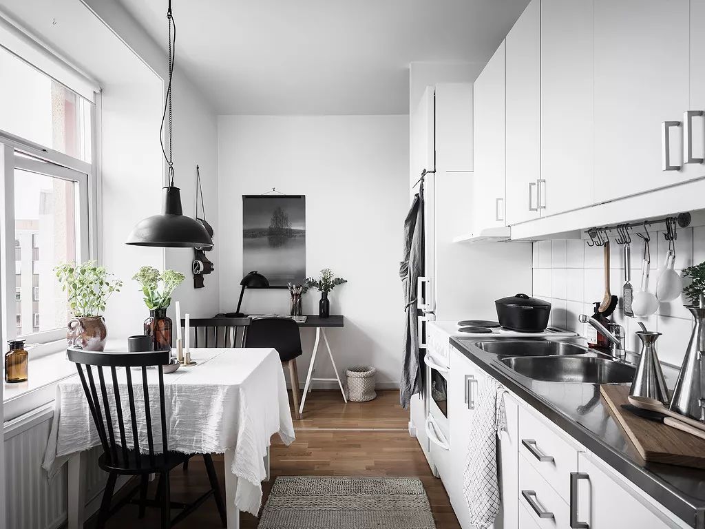 瑞典 39㎡高级公寓，黑白简约大气设计-17