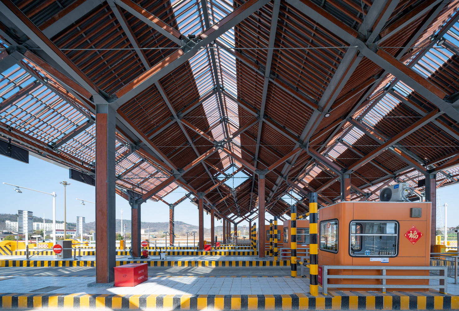 南京沪蓉高速汤山互通收费站大棚丨中国南京丨东南大学建筑设计研究院建筑技术与艺术（ATA）工作室-19