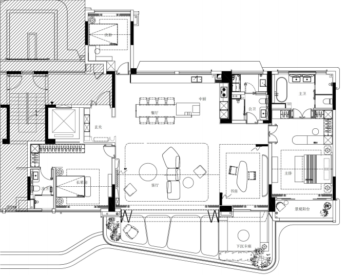 SRD X 金茂 · 金茂璞印金开样板间丨中国重庆丨SRD DESIGN 赛瑞迪普-74