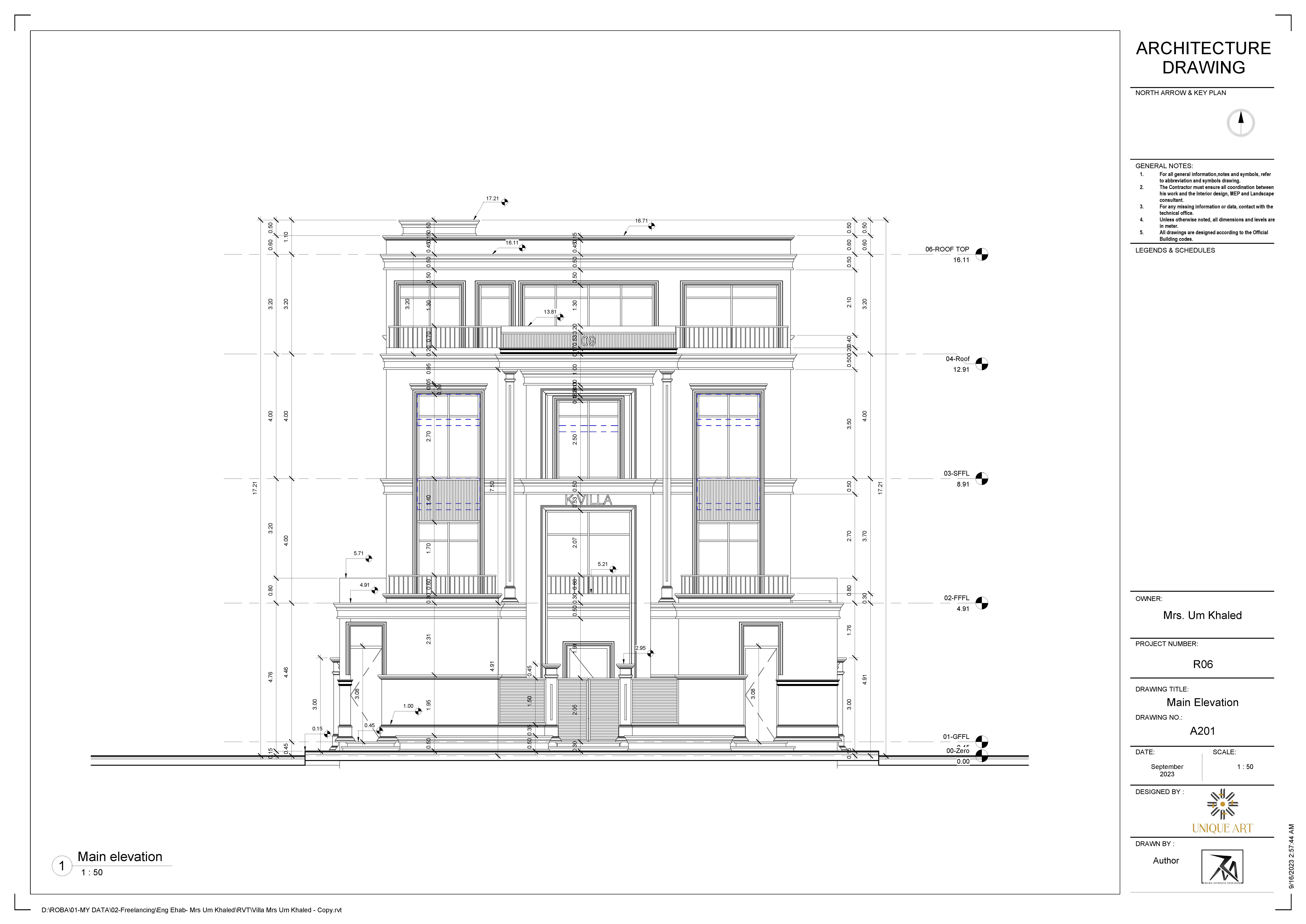 WORKING DRAWING FOR PRIVATE VILLA- KUWAIT-5