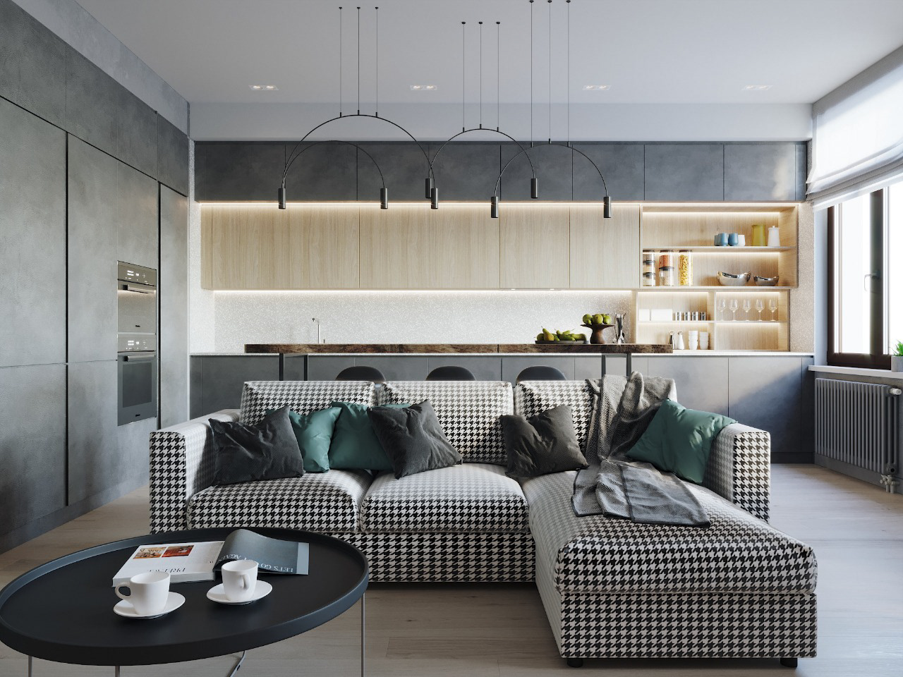 简约风的多彩家居空间设计-0