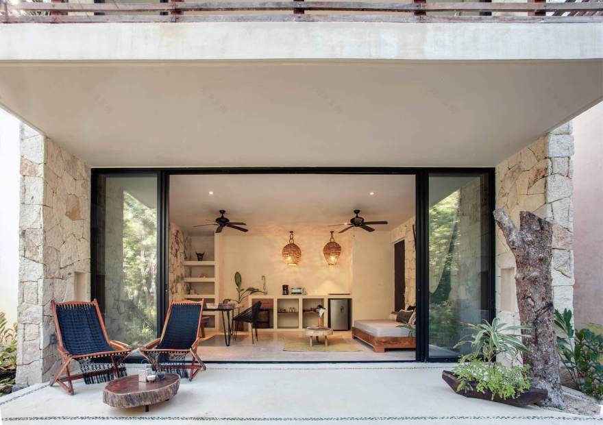 墨西哥雨林中的“Una Vida”有机别墅群-23