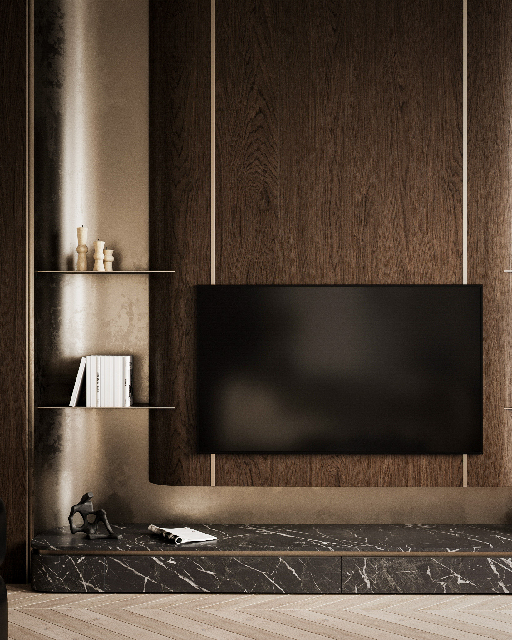 带装饰的美观客厅设计-13