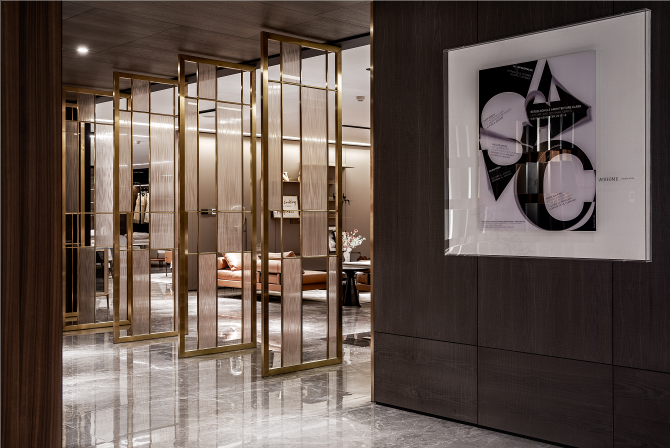 浙江宁波三雄木作展厅 | 木石交织的简约美学空间-38