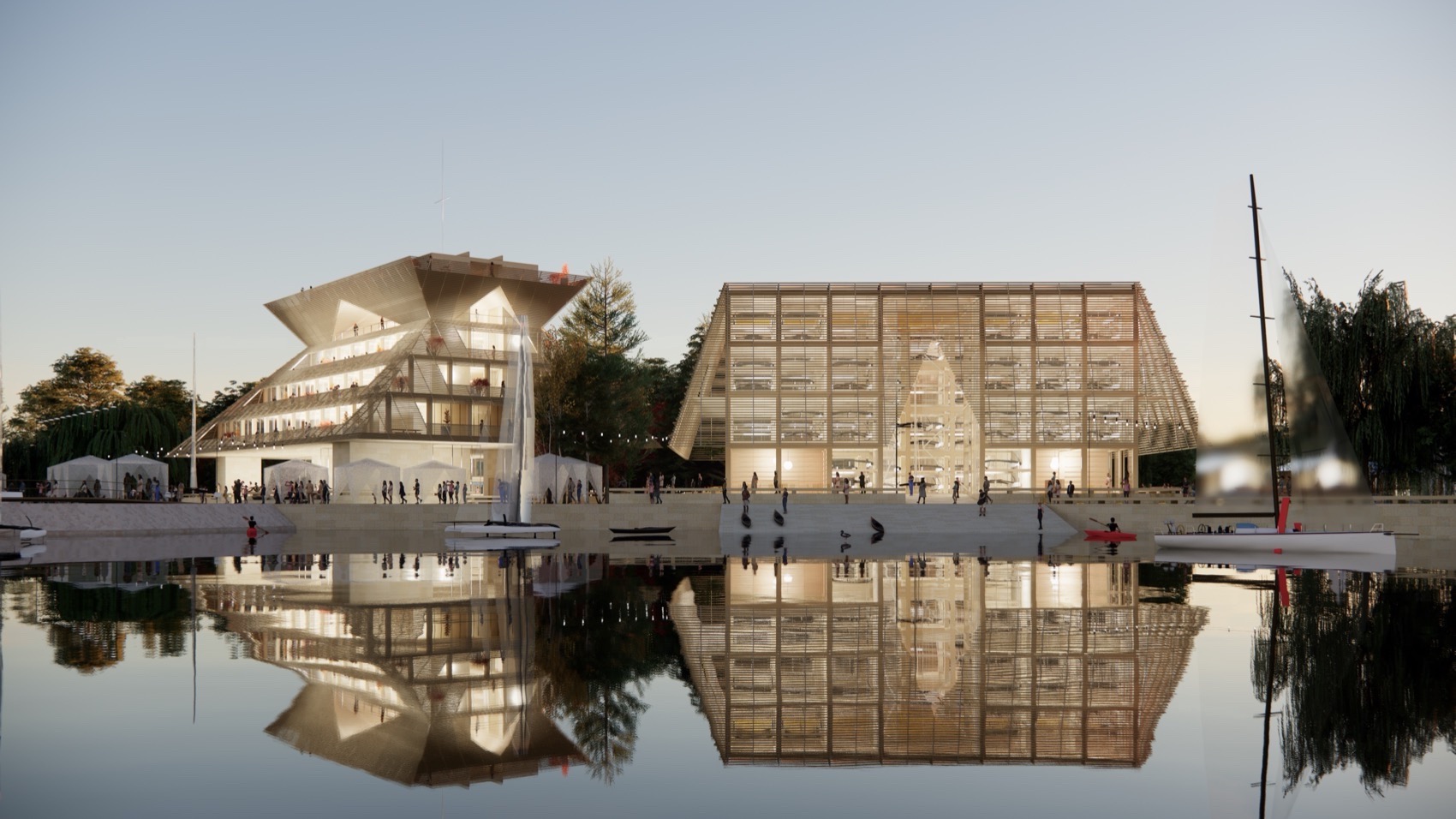 上海游艇俱乐部馆概念方案丨中国上海丨Haptic Architects-27