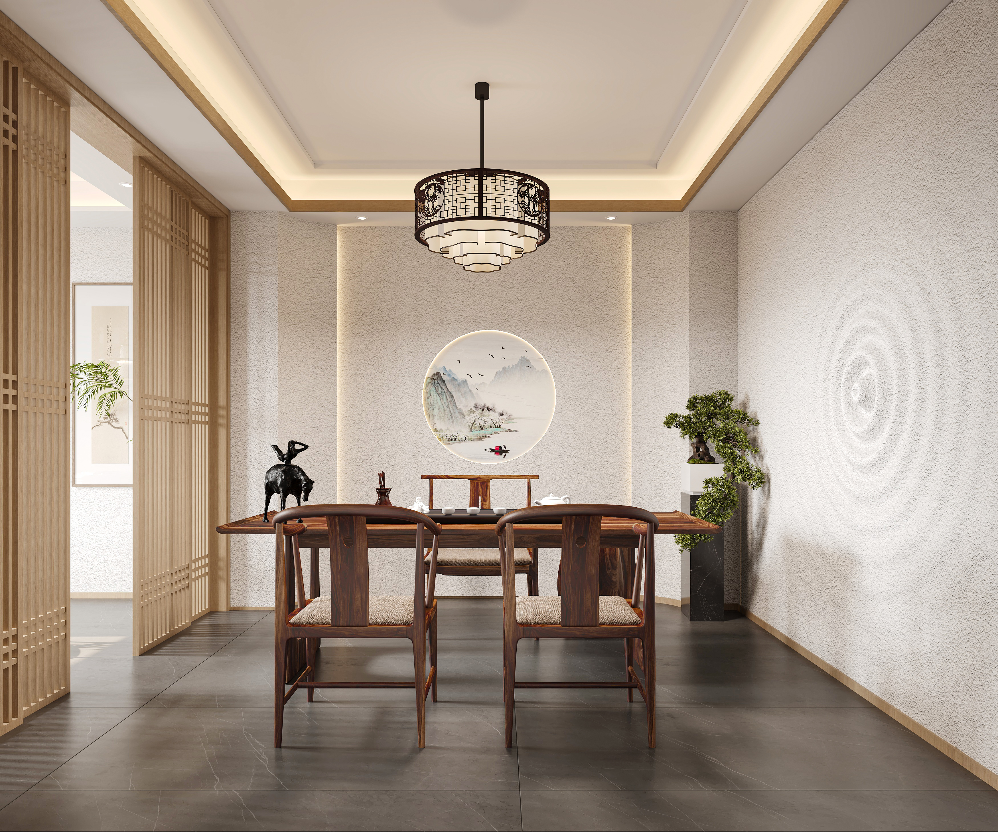 茶室-效果图-合肥锦轩设计-3