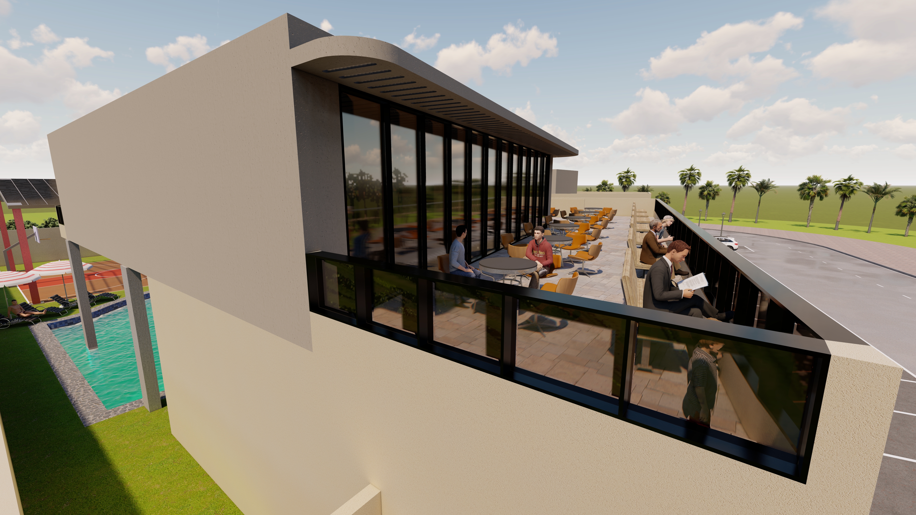 3D ARCHITECTURAL DESIGN FOR A SPORTS CLUB-6