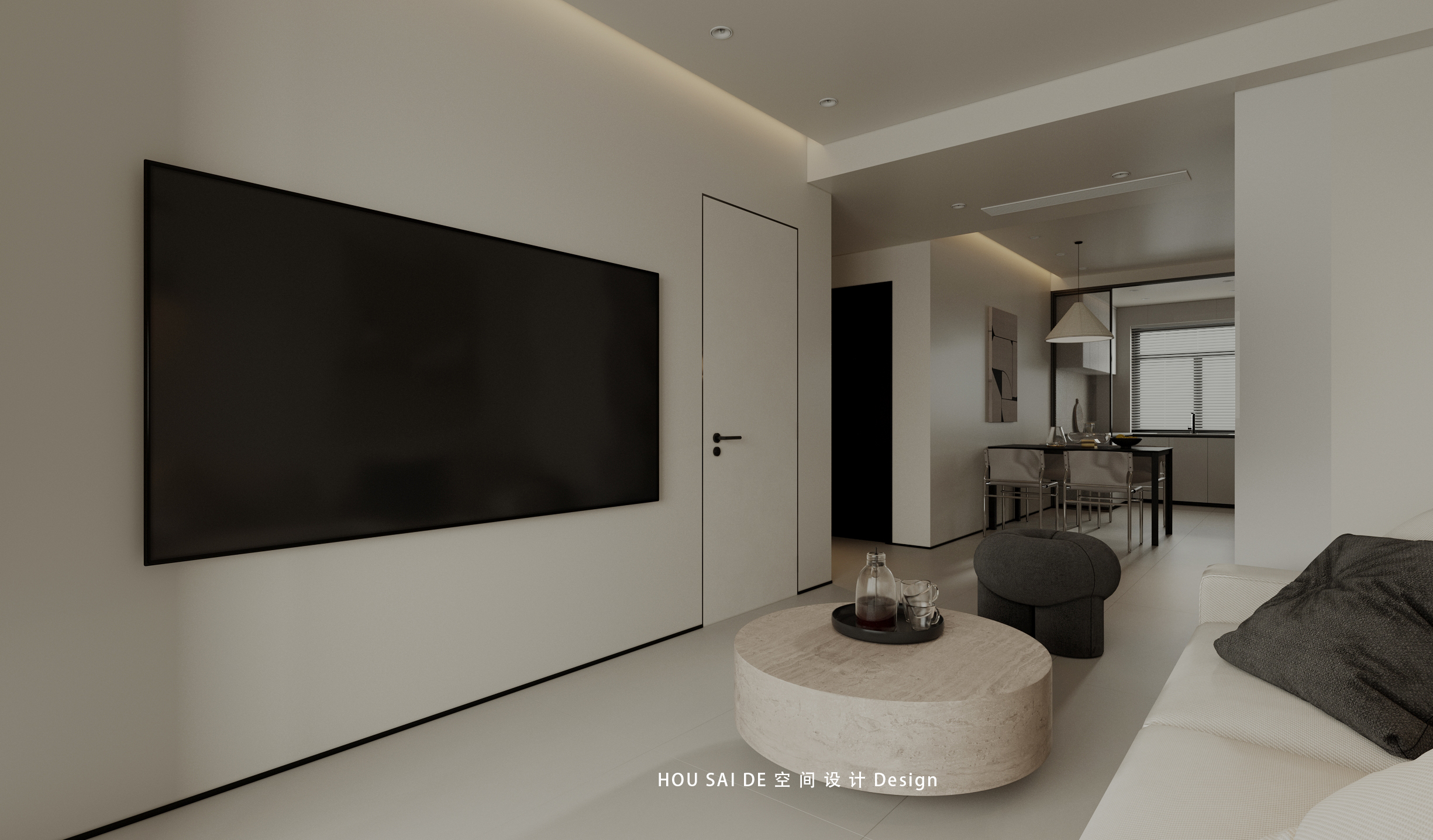 侘寂风格室内设计丨中国河北丨HSD 空间设计-6