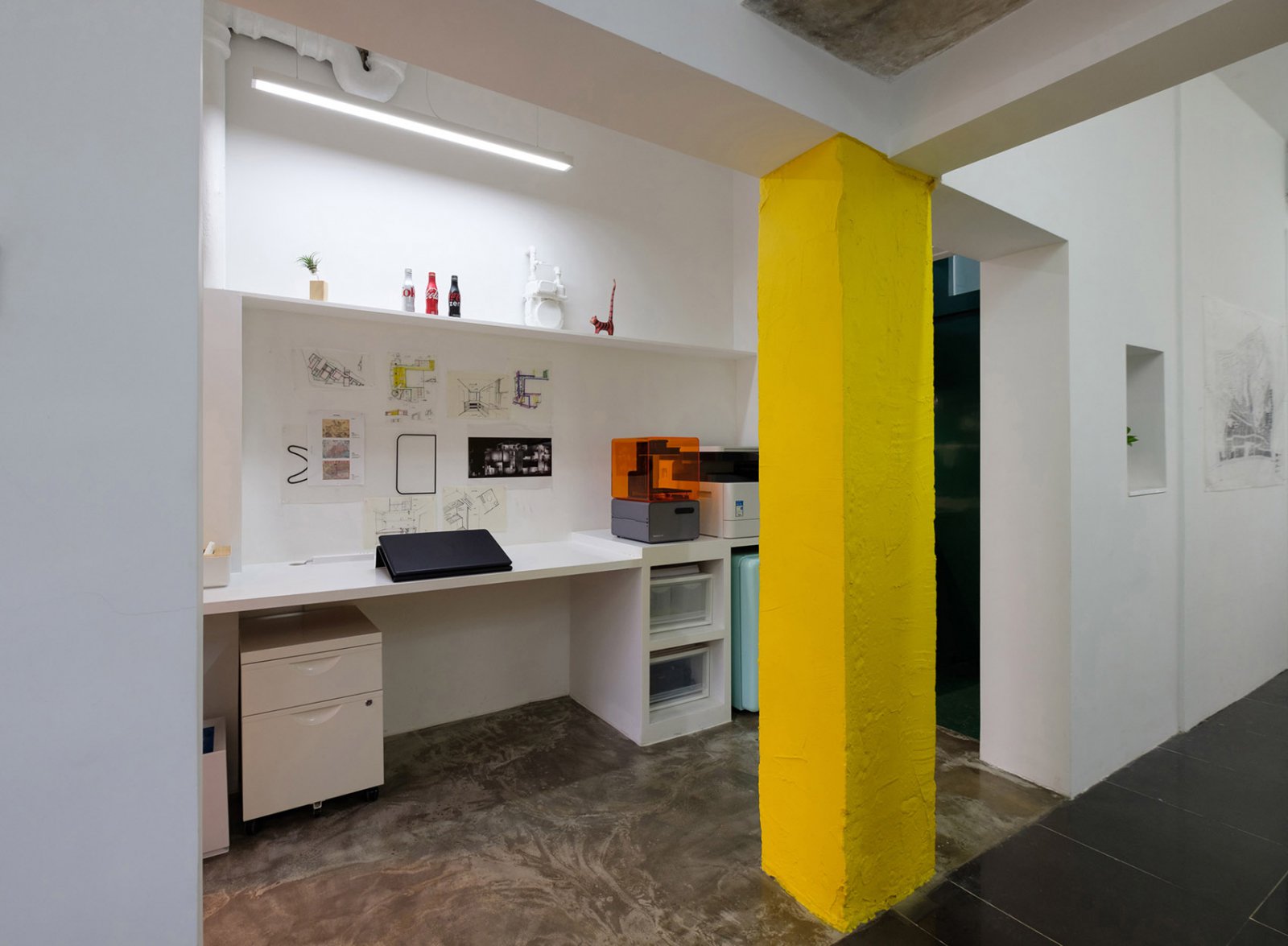 广州旧宿舍改造的临时工作室-7