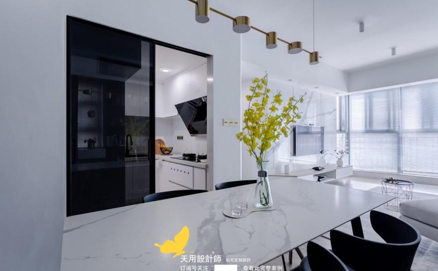 北欧现代简约风,两房改三房的实用与颜值在线设计-8