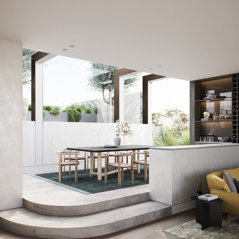 自然精致的公寓楼，开放式厨房和落地窗的完美结合-7