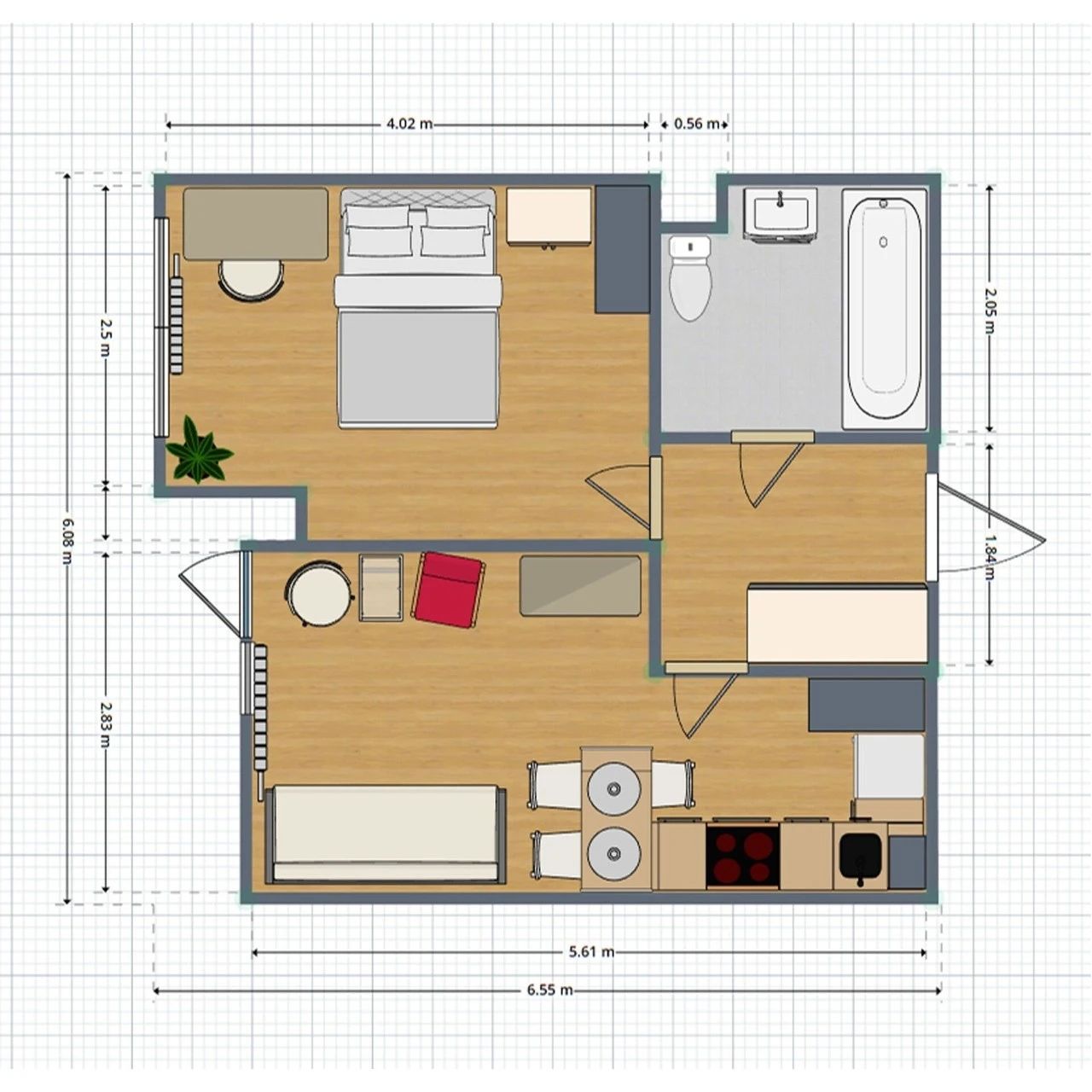 34㎡艺术小宅丨Alla Dobroserdova-17