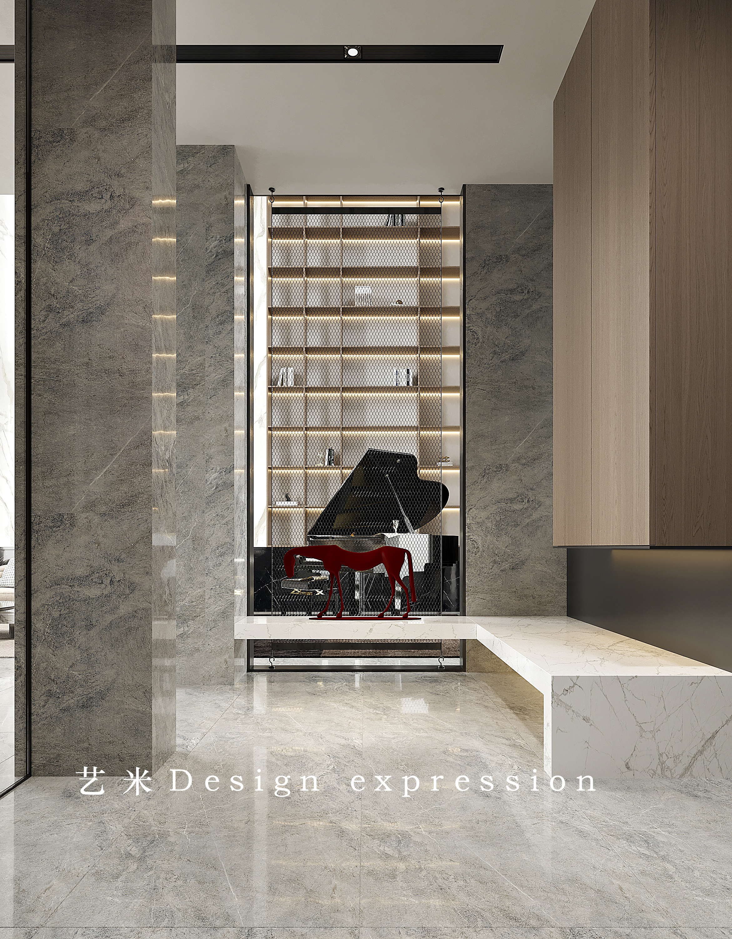 现代简约别墅-艺米效果图-6