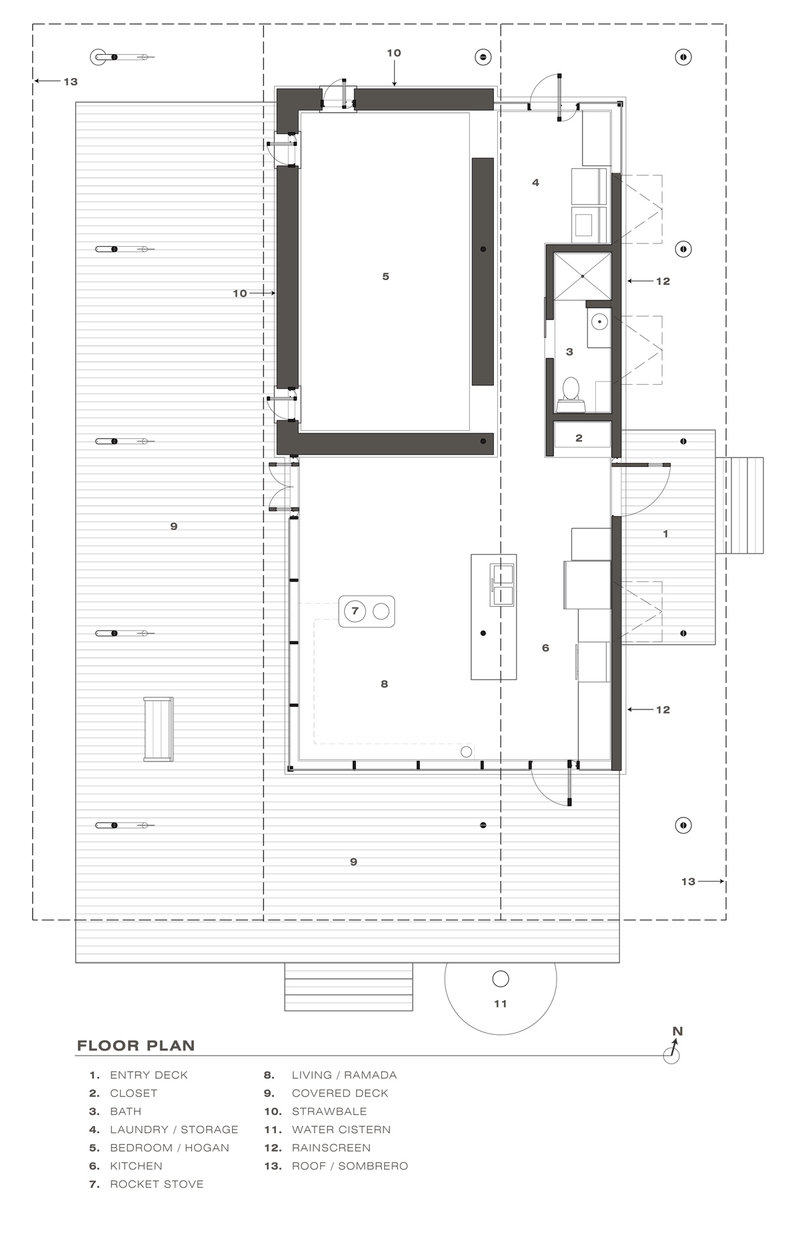 沙漠中的“宽檐帽”住宅丨科罗拉多大学丹佛分校学生,DesignBuildBLUFF 设计事务所-25
