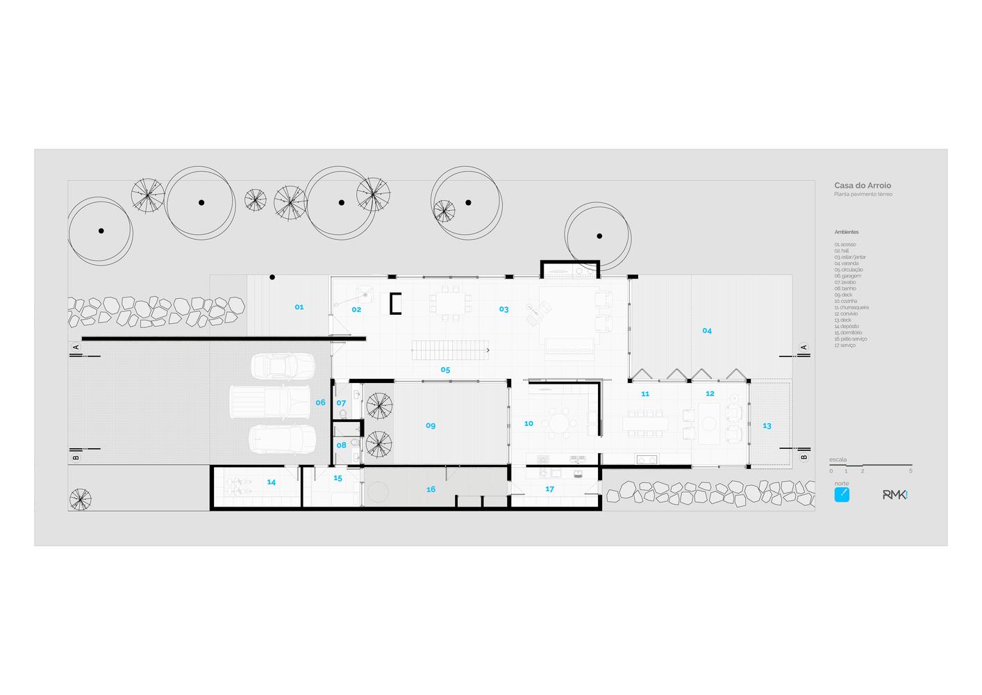 巴西河岸线性住宅，融入自然与通透-46